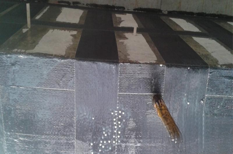 松江楼板使用碳纤维加固